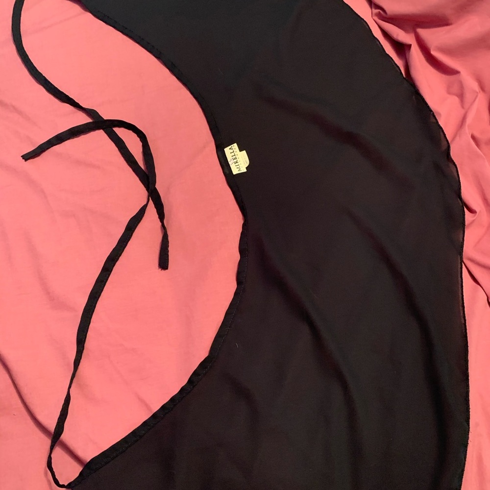 Black Mirella Wrap Skirt(one size)